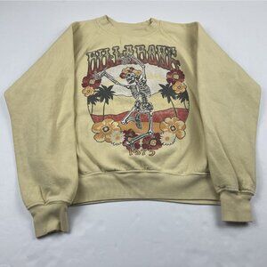 Billabong Graphic Sweatshirt Women's S Skeleton Energy & Wisdom 1973 Pullover